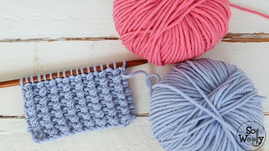textured easy stitch for baby clothe knitting