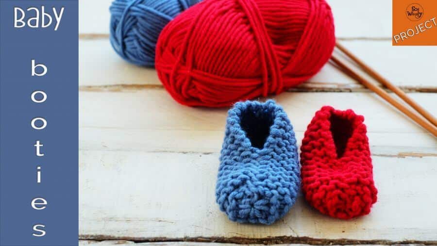 Knitted baby clearance booties patterns beginners