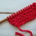 Invisible increase knitting garter stitch