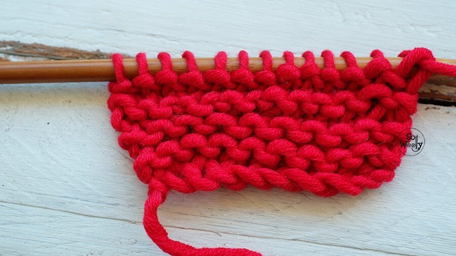 Learn how to make easy increases knitting garter stitch