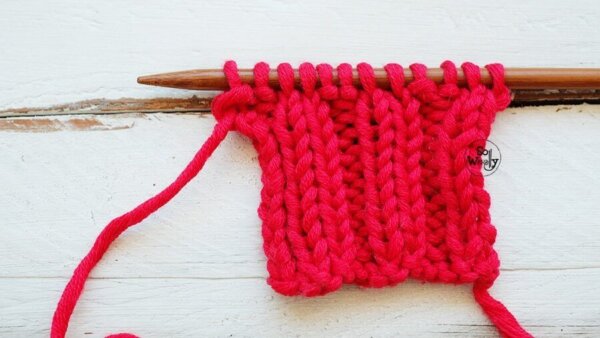 Learn How to Knit Quickly-Lesson 8: 2x2 Rib stitch - So Woolly | So Woolly