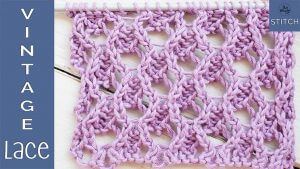 How to knit vintage lace step by step So Woolly