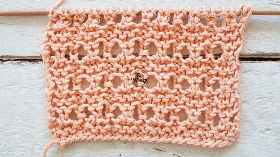 How to use Knitting Eyelet Lace - # ShiFio's Patterns #knittinglace 