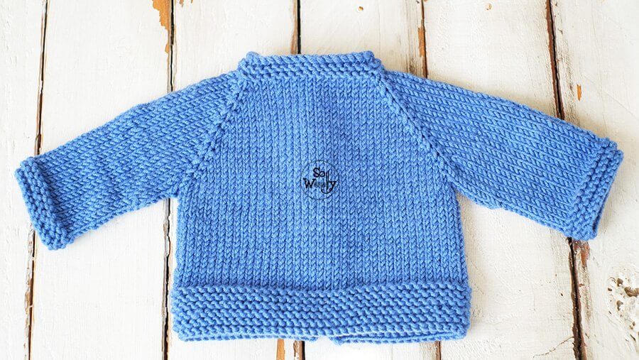 Raglan baby jacket knitting tutorial for beginners