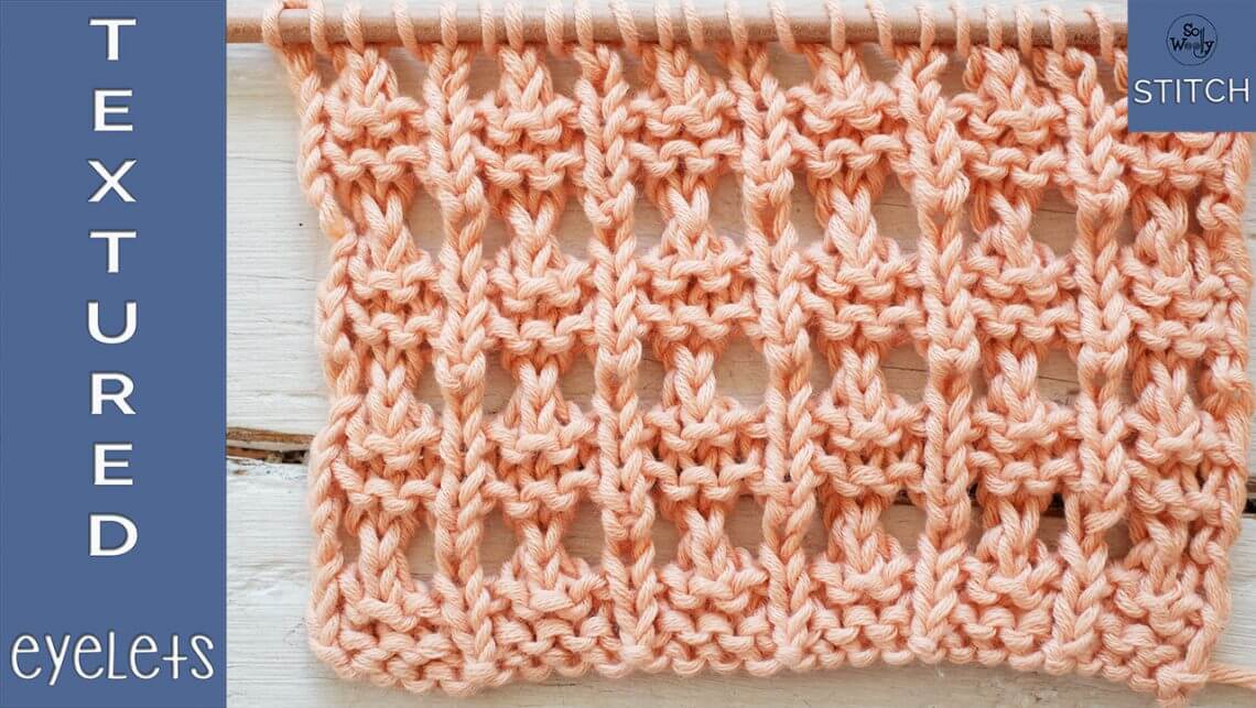 How to Knit: V Eyelet Lace Stitch Pattern - GoodKnit Kisses