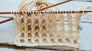 How to knit lace stitches step by step