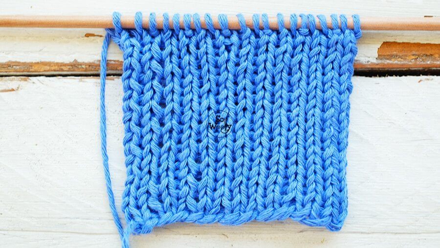 Slip stitch rib knitting pattern video tutorial So Woolly