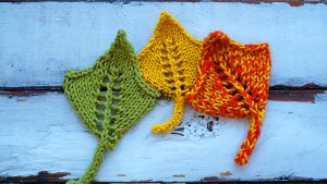 How to knit maple leaves for beginners