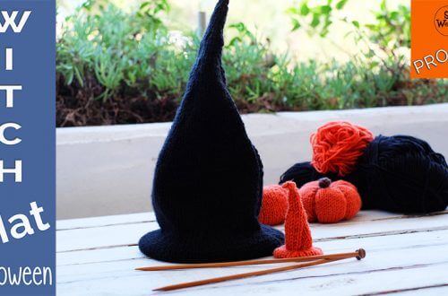How to knit witch wizard warlock hat all sizes free pattern