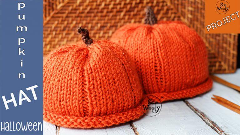 how to knit pumpkin baby hat free pattern tutorial