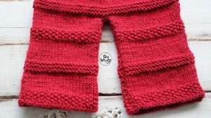 Baby pants knitting tutorial step by step