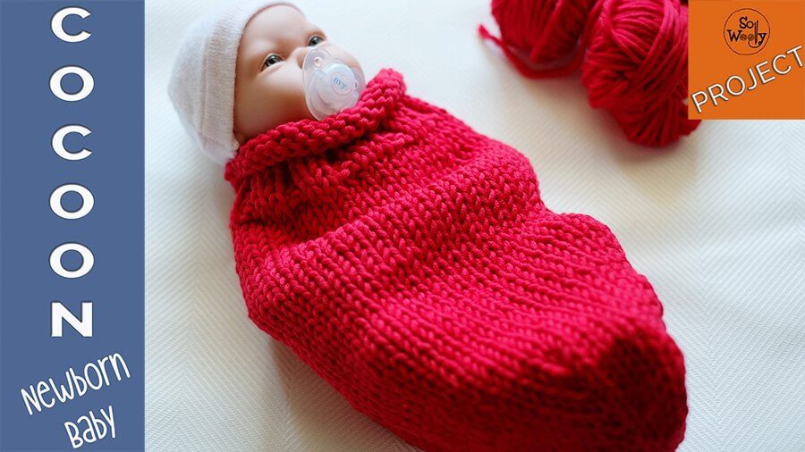 How to knit a cocoon for a newborn baby step by step