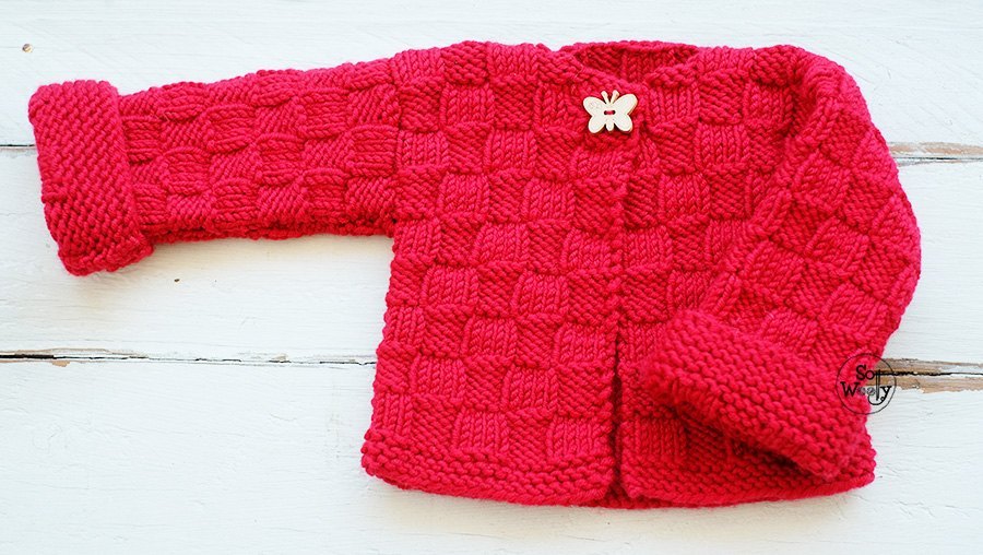 Childrens Cardigan for beginners free knitting pattern