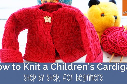 How to knit a childrens cardigan for beginners step by step