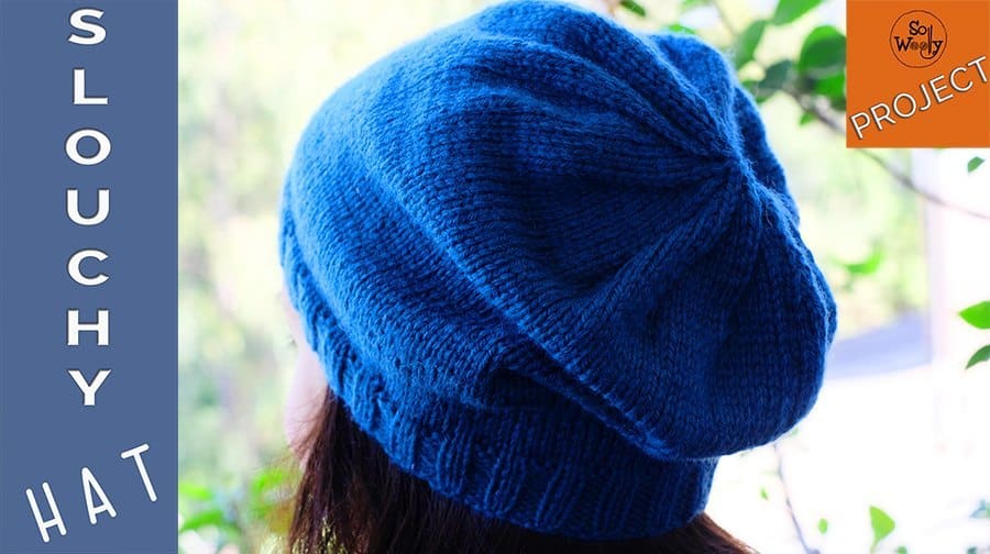 Free slouchy hat store knitting pattern straight needles