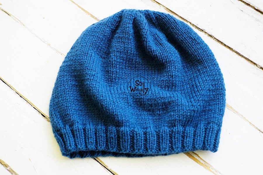 Slouchy Hat free knitting pattern video tutorial