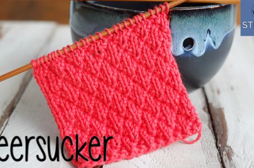How to knit the Seersucker stitch step by step