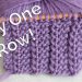 one row stitch knitting pattern for beginners