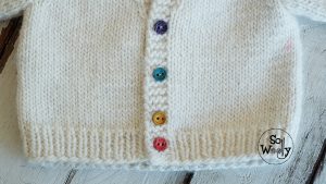 How to knit baby raglan jacket step by step