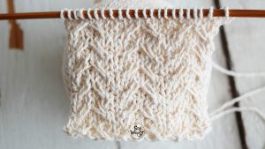 How to knit crossed stitches using cable needle tutorial for beginners