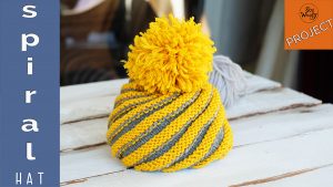Spiral Hat free knitting pattern all sizes
