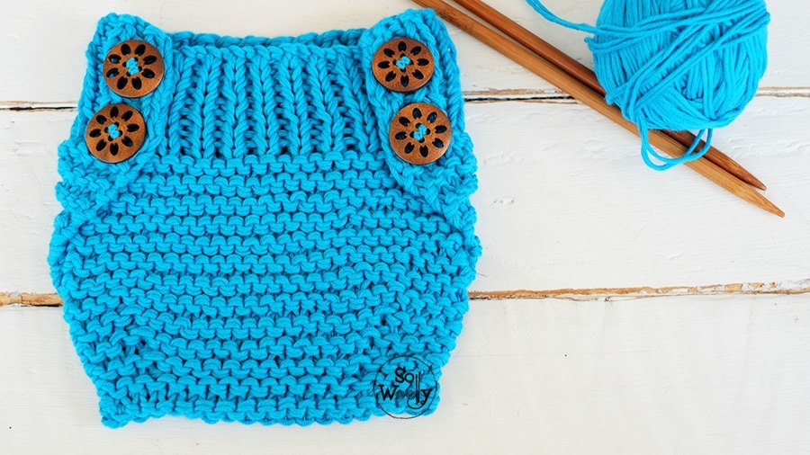 Baby Diaper cover free knitting pattern