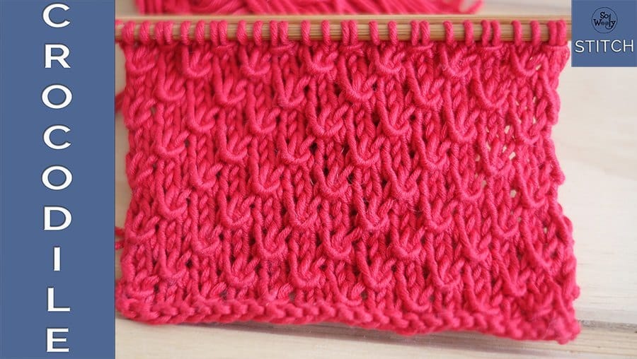 How to knit an adorable Two-Color Lattice stitch pattern