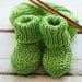 Newborn Baby Booties knitting pattern for beginners