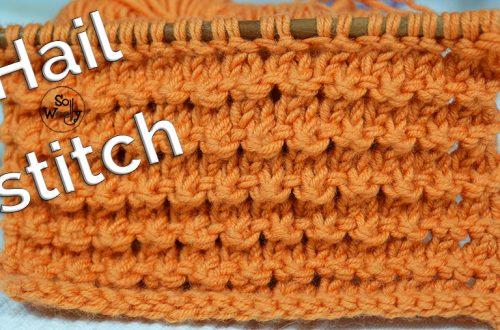 Hail stitch knitting pattern easy textured lace