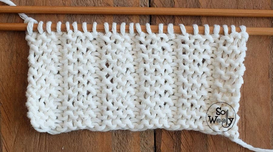 Blanket stitch knitting pattern: Easy and quick, ideal for