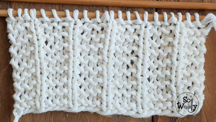 Blanket stitch knitting pattern: Easy and quick, ideal for