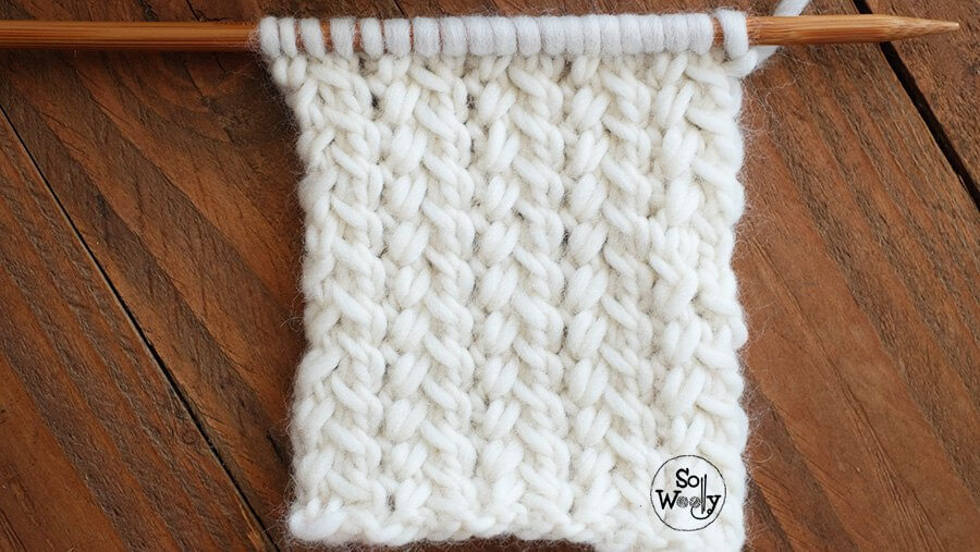 How to knit the Spine stitch