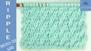 How to knit the Ripple stitch pattern perfect for hats