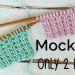 Mock Rib knitting stitch pattern step by step