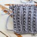 Broken Rib knitting stitch pattern for beginners