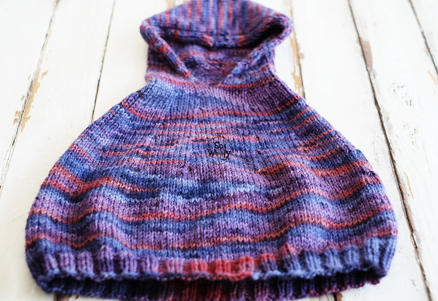 How to knit a Poncho with hoodie, step by step. So Woolly.