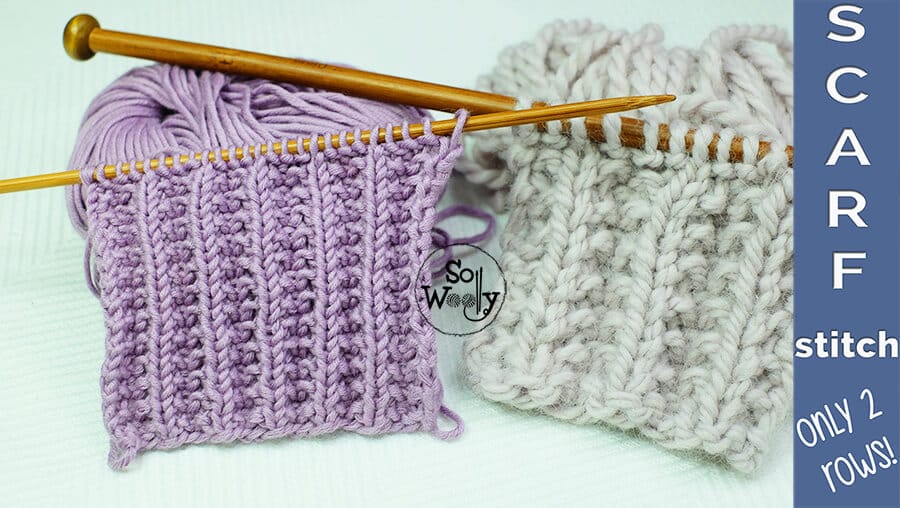 How to knit the famous Edelweiss stitch in the round - So Woolly