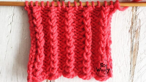 Lace Rib Knitting Stitch Pattern: Reversible And It Doesn't Curl - So 