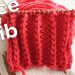 Lace rib knitting stitch pattern