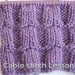 The Fuchsia Flower stitch knitting pattern Cable stitch lesson one