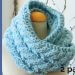 Unisex Scarf knitted in Reversible Rope stitch