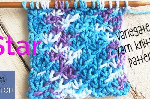 Knitting patterns for variegated yarns step by step