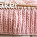 Shaker stitch knitting pattern and video tutorial
