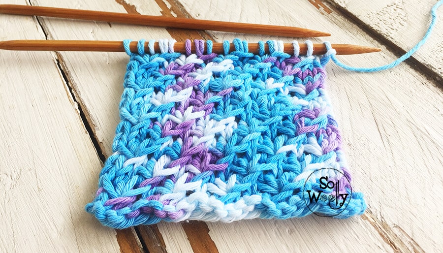 Knitting vs Crochet with Variegated Yarn 