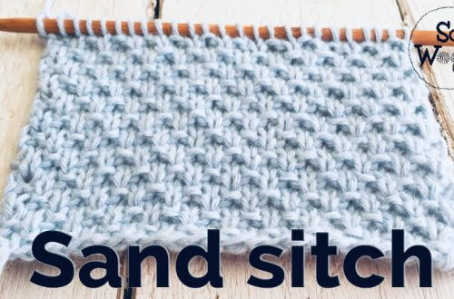Sand stitch knitting pattern