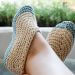 Easy slippers knitting pattern