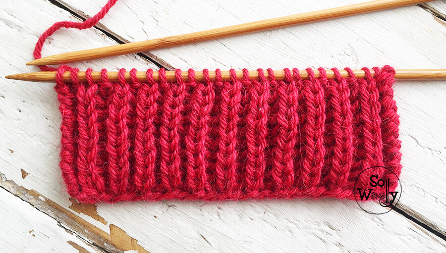 Fishermans Rib stitch knitting pattern, explained step by step. So Woolly.