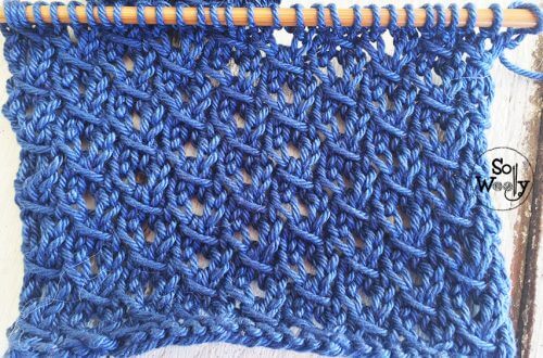 How to knit the Saint John's Wort lace stitch