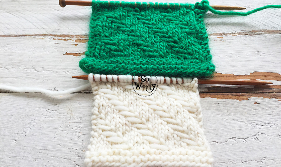 Easy stitch pattern for knitting soft furnishing - accessories. So Woolly.