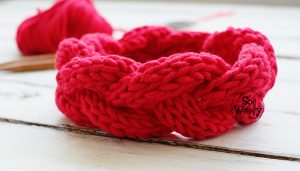 Cable Headband knitting pattern for beginners